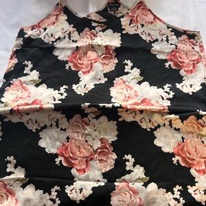 City Chic Black Floral Chemise
